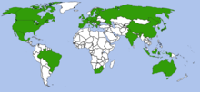 Map of MEF members