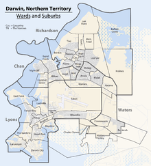Map of the Wards and Suburbs of Darwin, Northern Territory.png