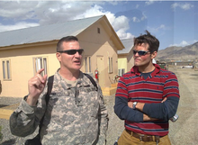 Mike Williams with General Agoglia in Afghanistan.