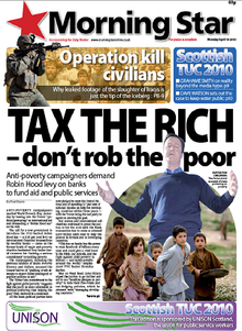 Morning Star front page 19 April 2010 .PNG