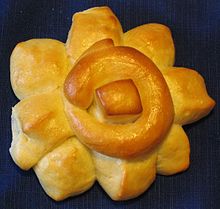 Star-shaped bread baked in Reutlingen, Germany