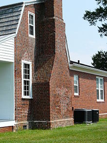 Picture of the West Side Chimney of the Myers-White House