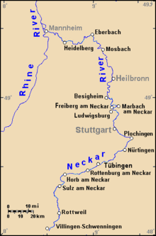 Mannheim on the Rhine and Neckar rivers