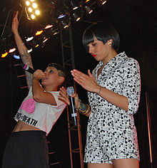 Nina Sky performing at the Phoenix Pride Festival on 17 April 2010