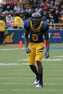Boateng lines up during Cal's 2009 game versus Eastern Washington