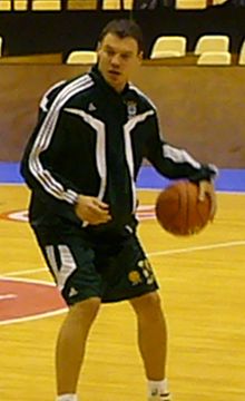 Šarūnas Jasikevičius with Panathinaikos