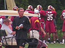 Shanahan August 5, 2010 at Redskins Park