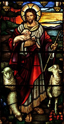 Jesus as Good Shepherd.