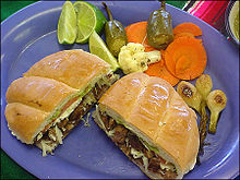 Typical Mexican Torta