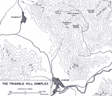 A topographic map that illustrates the content in the locations and terrain section.