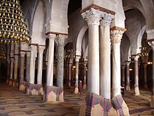 Photography of the columns of the Prayer Hall