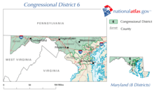 United States House of Representatives, Maryland District 6 map.png