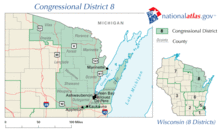 United States House of Representatives, Wisconsin District 8 map.gif
