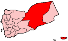 Map of Hadhramaut Governorate