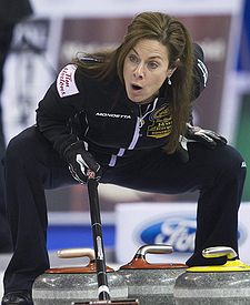 Bernard at the 2009 Canadian Olympic Curling Trials