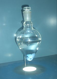 Purified DNA precipitated in a water jug