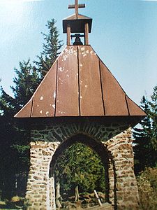 The clock tower on the Mittagstein in honour of the fallen