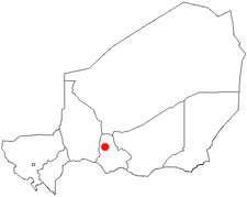 Location of Dakoro in Niger