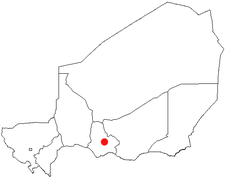 Location of Mayahi in Niger