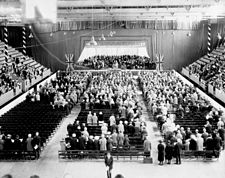 A July 1927 ceremony inside the Auditorium, on the 100th anniversary of the founding of Ottawa