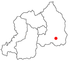 Location of Kibungo in Rwanda