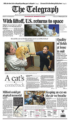 The Telegraph (Nashua, New Hampshire) front page.jpg