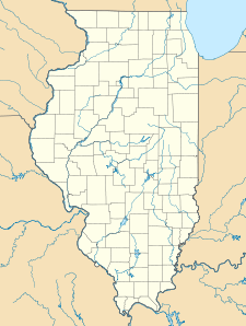 Map showing the location of Nauvoo State Park