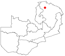 Location of Mporokoso in Zambia
