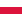 Modern flag of Poland