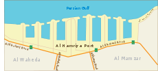 Dubai map Al Hamriya Port.svg