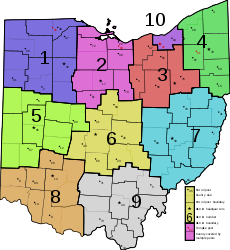 Ohio Highway Patrol Map.svg