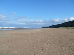 The golden sands on a beautiful day