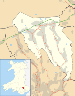 Nantyglo is located in Blaenau Gwent