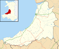 Cribyn is located in Ceredigion