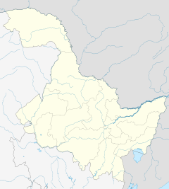 Mudanjiang is located in Heilongjiang