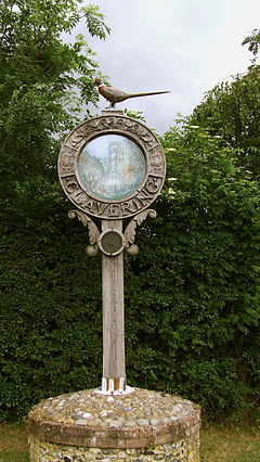 Clavering Essex village sign.JPG
