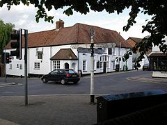 Crossroads in the centre of Overton - geograph.org.uk - 220033.jpg