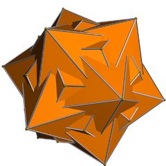 Medial hexagonal hexecontahedron
