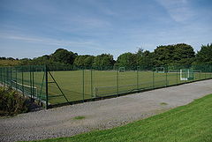 A picture of Durham School's all weather sports pitch