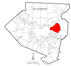 Map of Penn Hills Township, Allegheny County, Pennsylvania Highlighted.png