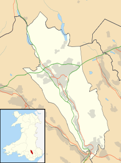 Dowlais is located in Merthyr Tydfil