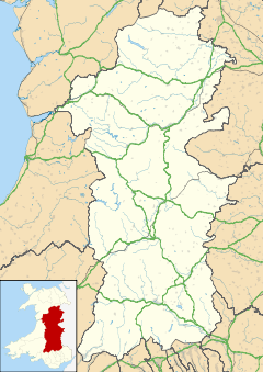 Cwmdauddwr is located in Powys