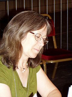 Margaret Astrid Lindholm Ogden at the 63rd World Science Fiction Convention in Glasgow, Scotland, United Kingdom, August 2005