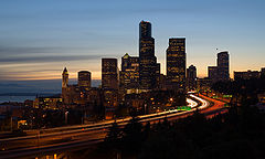 The skyline of Seattle, Washington