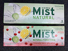 Present version of Sierra Mist packaging, introduced in August, 2010