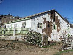 House damaged by the Pichilemu earthquake, in the epicentre town, as seen on 16 April 2011.