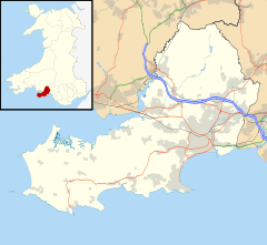 Mynydd-Bach is located in Swansea