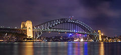 Sydney Harbour Bridge, arguably the most famous of this type