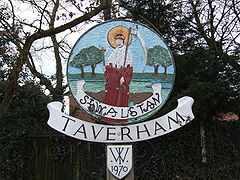 Village sign, Taverham