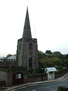 Tower and hearse house, All Saints' Church, Childwall.jpg